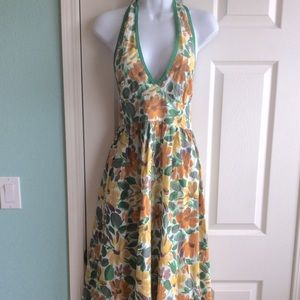 Anthropologie Sunday Brunch Wedding dress halter Size 8